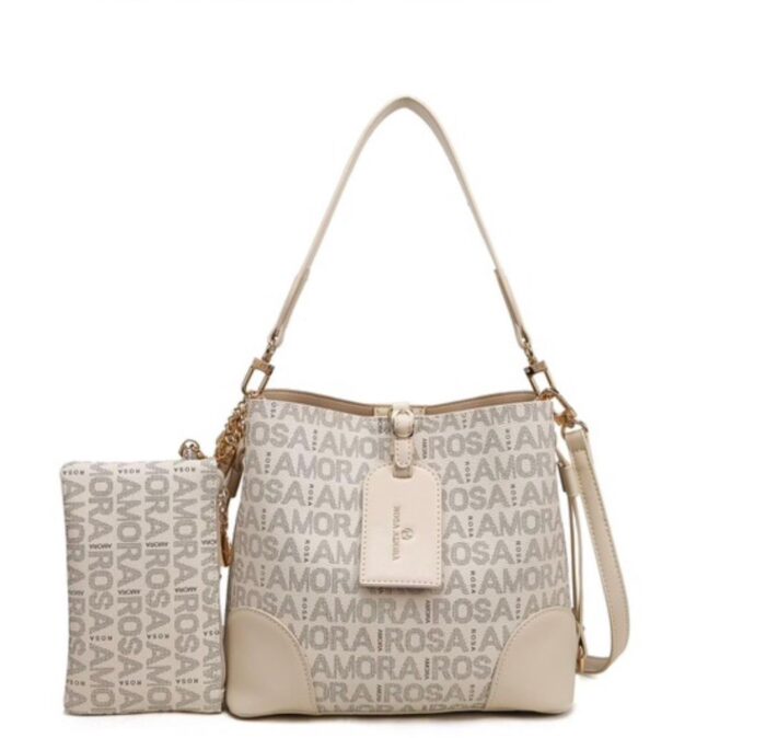 bolsa rosa amora 6207 off white