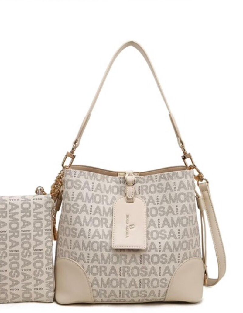 bolsa rosa amora 6207 off white