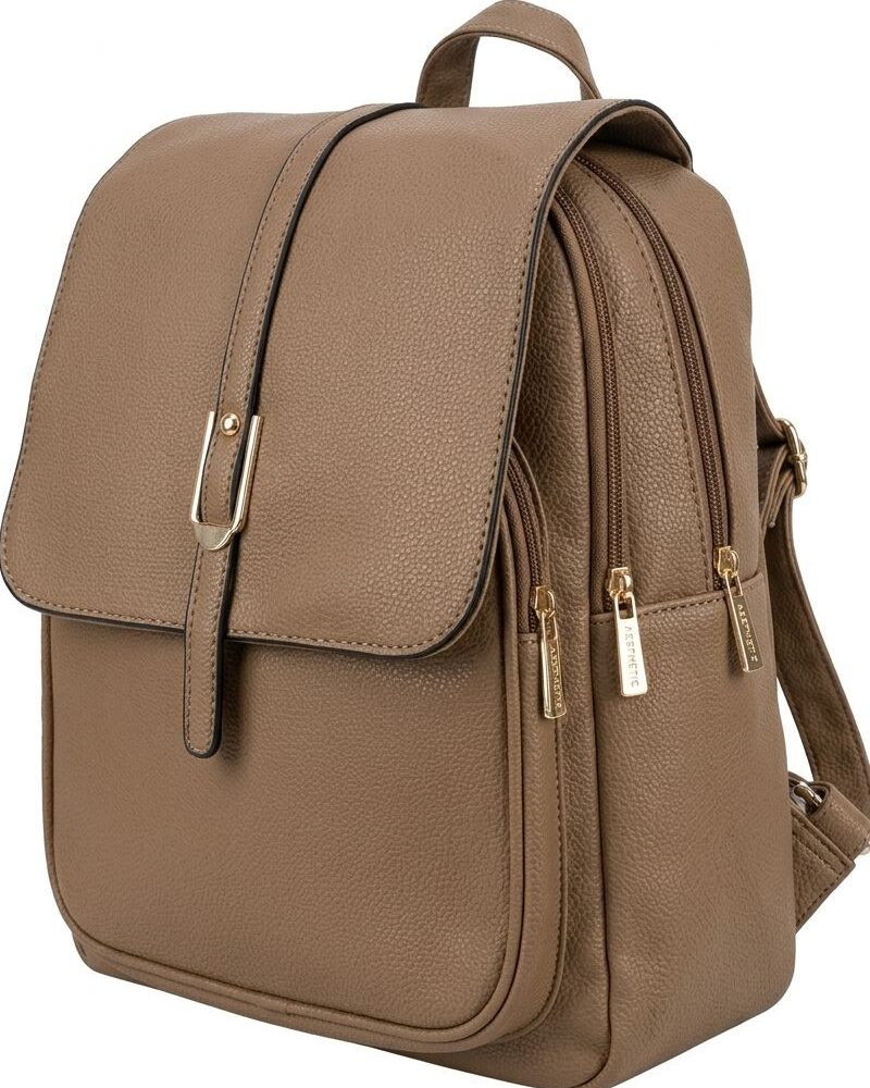 mochila social bege