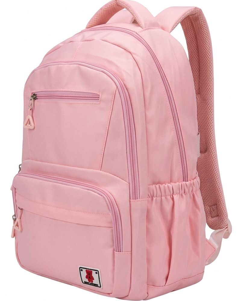 mochila rosa urso