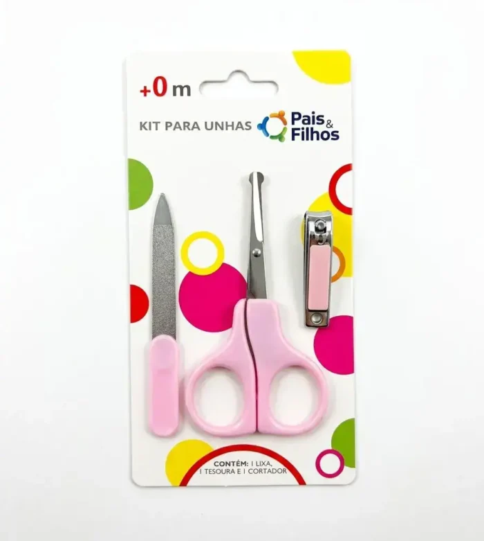kit para unhas rosa