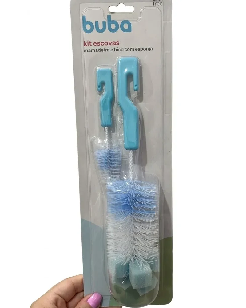 kit escovas rosa