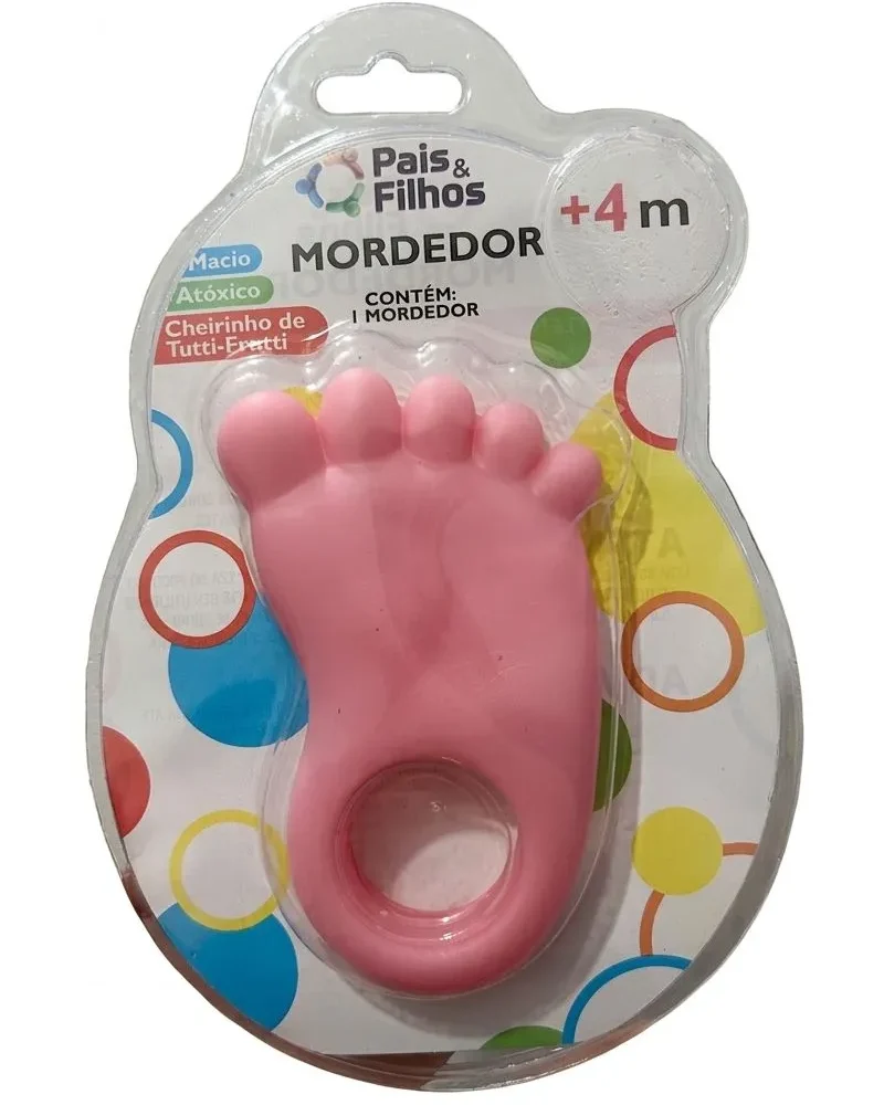 mordedor pé rosa