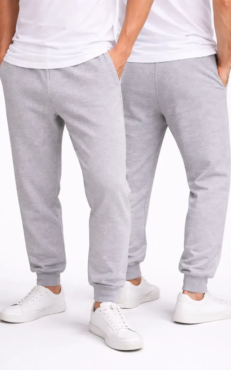 calça moletom cinza mescla