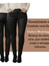 calça resinada preta