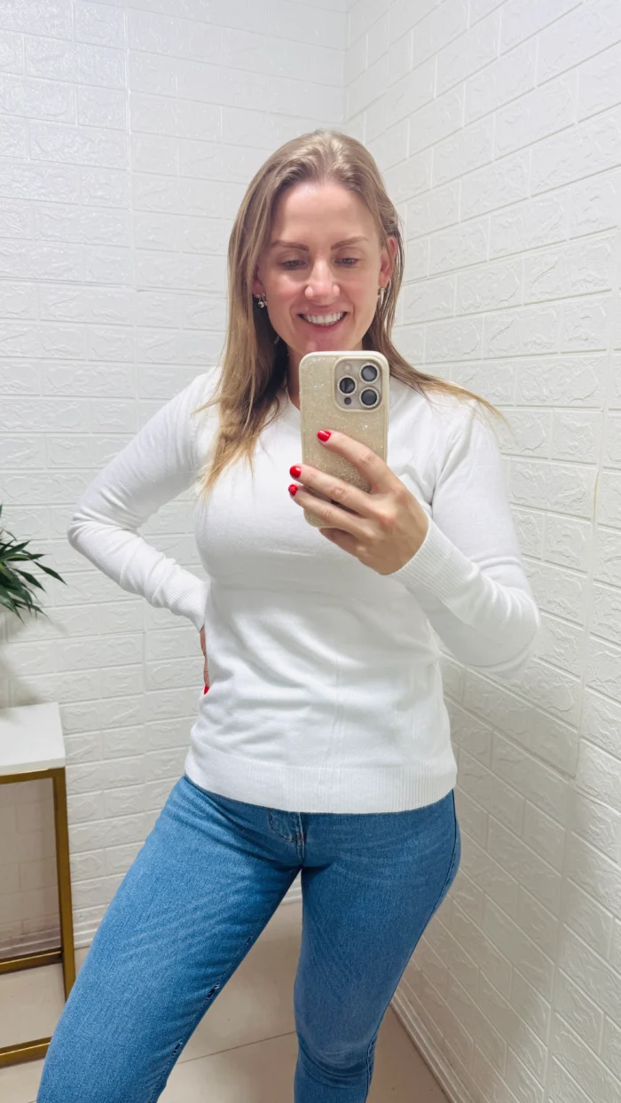 blusa modal básica 01 branca