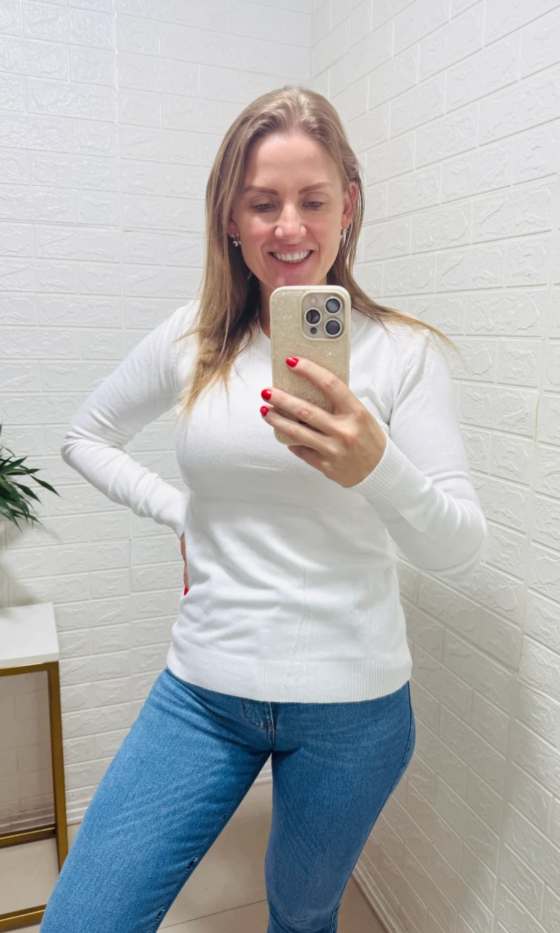 blusa modal básica 01 branca