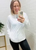 jaqueta esportiva branca