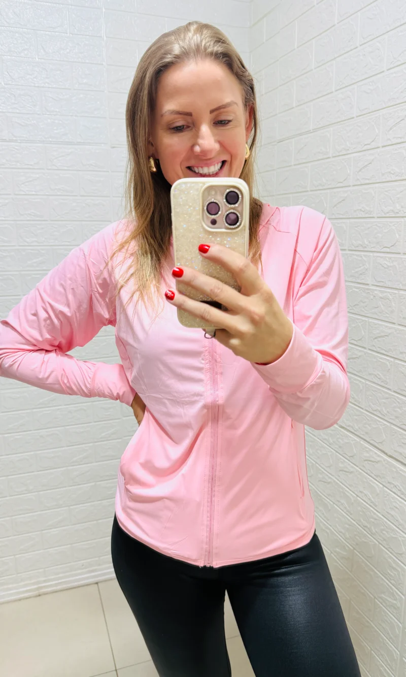 jaqueta esportiva rosa