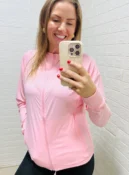 jaqueta esportiva rosa