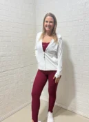 legging rosa bella vinho