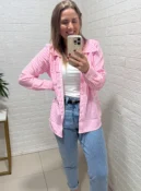 camisa listrada azul