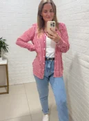 camisa listrada azul
