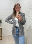 camisa listrada azul