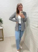 camisa listrada azul
