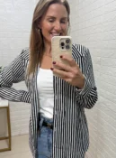 camisa listrada azul