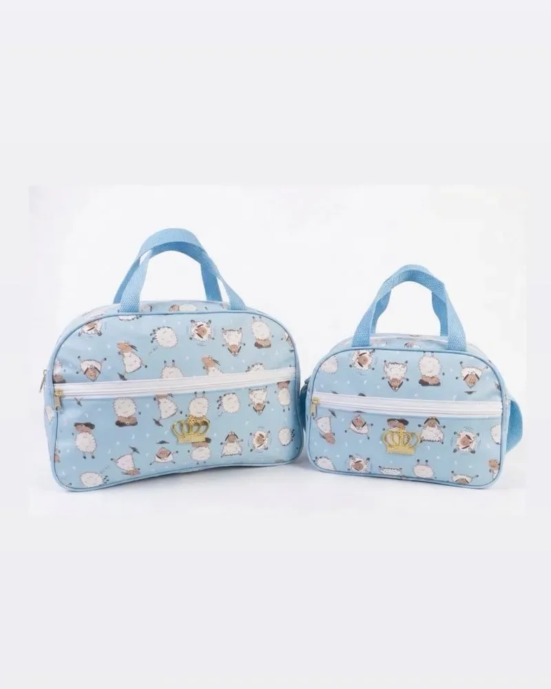 kit bolsa maternidade rosa ovelinhas