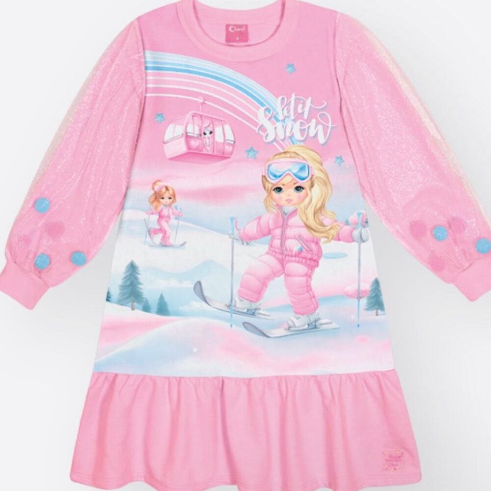 vestido infantil tule