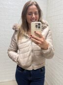 jaqueta dupla face feminina nude