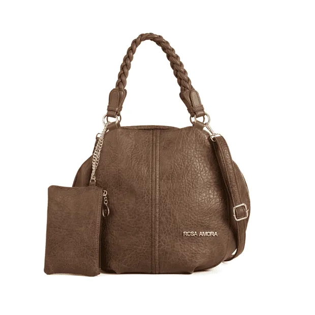 bolsa rosa amora 6118 café