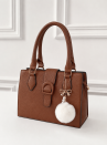 bolsa feminina estruturada caramelo