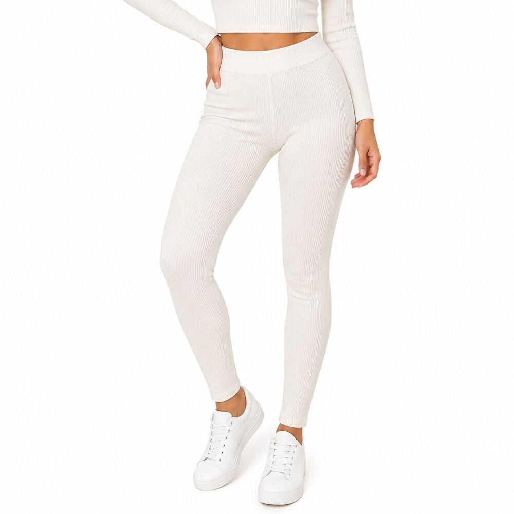 legging canelada peluciada preto