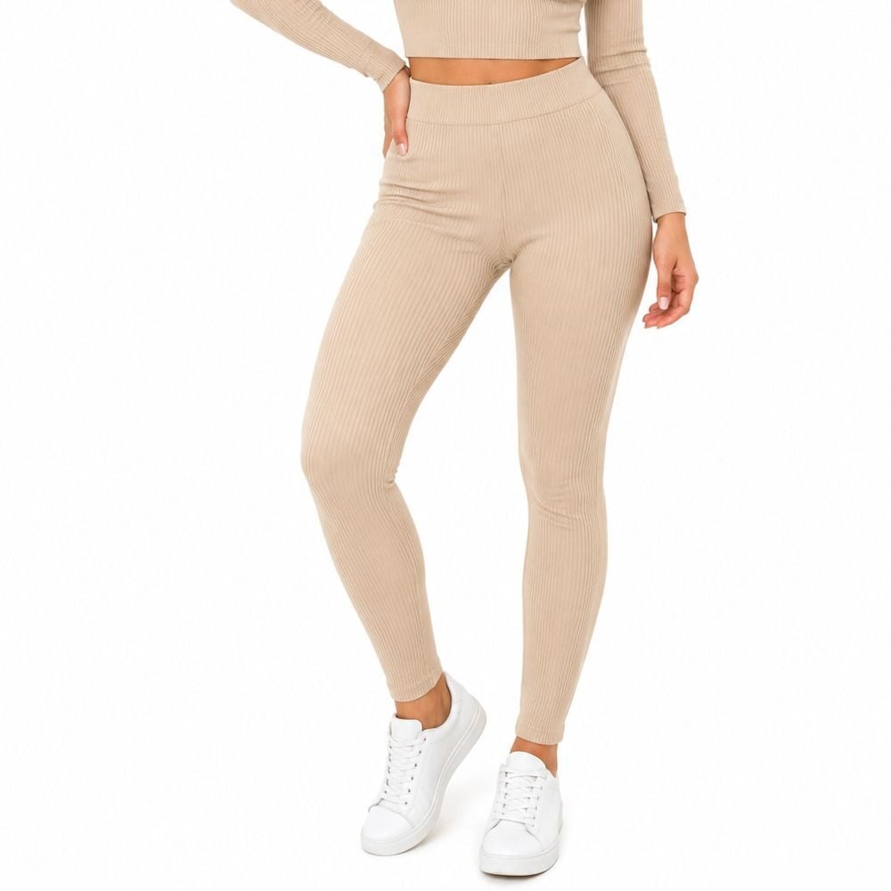 legging canelada peluciada preto